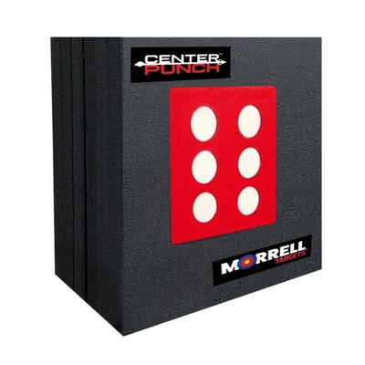 Morrell Targets Center Punch 24 Inch Foam Frame with High Roller Insert, Layered Archery Block for Compound Bows and Crossbows, Black/Red