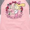 Girls' - Hey Arnold! - Valentine's I Love You Shirt Tail Raglan Graphic T-shirt - 2 of 4