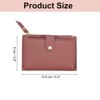 Unique Bargains Zipper Design PU Leather Small Credit Card Holder - 2 of 4