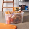 66qt Halloween Tote Clear Orange - Brightroom™ - 2 of 3