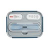 Built Gourmet 3 Compartment Bento Lunch Box (Teal), BPA Free Microwave Safe Food Container with Utensils, Dishwasher Safe Leakproof Meal Holder - 3 of 4
