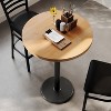 Flash Furniture Bennett Round Solid Wood Commercial Indoor Tabletop with 18" Round Bar Height Rust-Resistant Cast Iron Base - 4 of 4