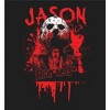Friday The 13th Blood Splatter Jason Mask Crew Neck Short Sleeve Men's T-shirt - 2 of 2