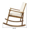 Christopher Knight Home Murad Modern Patio Acacia Wood Rocking Chair with Cushions - 4 of 4