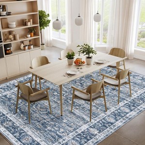 COZONY Vintage Style Reversible Area Rug, Non-Slip Machine Washable Soft Boho Rug for Living Room and Bedroom - 1 of 4