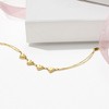 Pure Collection by Ross-Simons 14kt Yellow Gold Heart Station Bracelet - 2 of 4