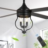 Bella Depot 52" Farmhouse Black  Ceiling Fan 6-Speed Reversible Blades with Remote Control and Light Kit(Bulbs not Included) - 4 of 4