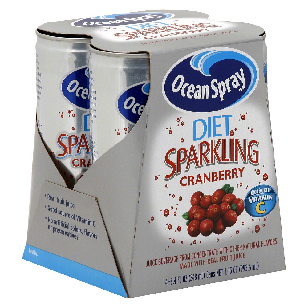 UPC 031200003461 product image for Ocean Spray Sparkling Diet Cranberry Juice - 4pk/8.4 fl oz Cans | upcitemdb.com