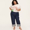 Women's Dance Till Dawn Short Sleeve Graphic T-Shirt - kate spade new york x Target Cream - 3 of 4