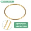 Unique Bargains Metal Electroplated Durable Multipurpose Craft Hoop 6 Pcs - 2 of 4