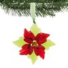 3.5 Inch Mini Poinsettia Facet Ornament Light Filtering Tree Ornaments - 3 of 3