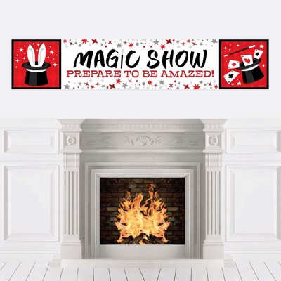 Big Dot of Happiness Ta-Da, Magic Show - Magical Party Decorations Party Banner