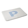 Deny Designs April Lane Art Block Monogram Memory Foam Bath Mat - 2 of 4