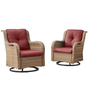Gymojoy Outdoor Swivel Patio Chairs All-Weather Patio Swivel Glider Chairs Set of 2 - 1 of 4