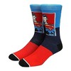 DC Comics Justice League Men's The Flash Batman Superman Adult 3-Pack Crew Socks - 3 of 4