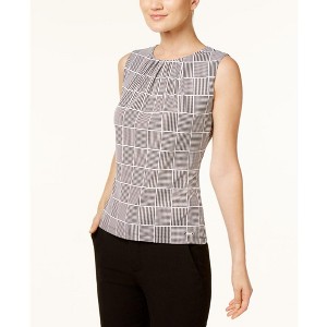 Calvin Klein Womens Pleat Neck Pullover Blouse - 1 of 1