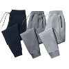 Men’s 3 Pack Ultra Soft Joggers With Zipper Pockets - 4 of 4