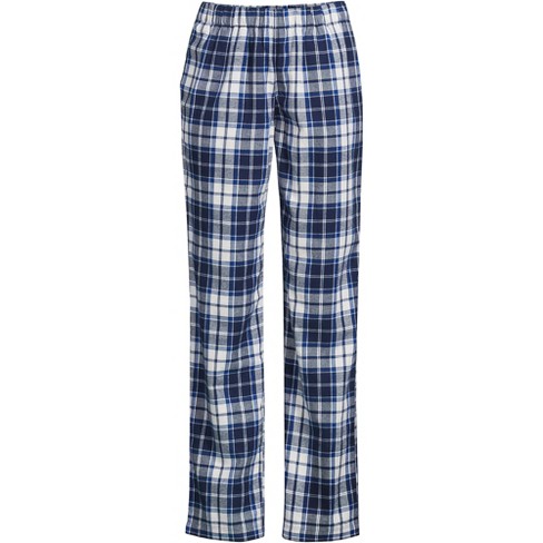 Lands' End Women's Print Flannel Pajama Pants - Xx Small - Deep