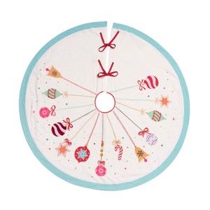 C&F Home Vintage Christmas Tree Skirt - 1 of 3