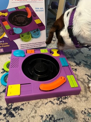 Brightkins DJ Doggo Puzzle Feeder - Dog Toy Treat Dispenser, Multi-color  Jigsaw for Puppy Enrichment & Birthdays