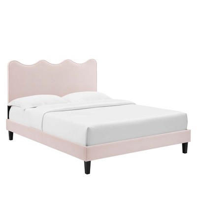 Modway Current Performance Velvet Full Platform Bed