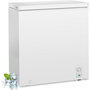 ZAFRO 7.0 Cu. ft Chest Freezer 6.8℉to -4℉ Free Standing Top open Door Compact Freezer with Adjustable Temperature Defrost Water Drain/Power Saving - 1 of 4