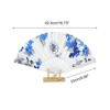 Unique Bargains Floral Folding Fan 1 Pc - 2 of 4
