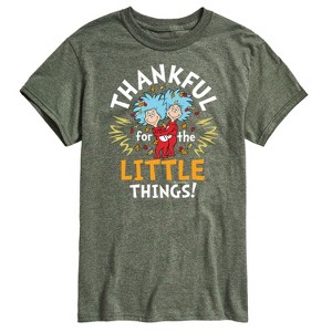 Men's - Dr. Seuss - Thanksgiving Is A Family Thing Short Sleeve Graphic T-Shirt - 1 of 4