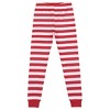 Sweet But Strong Youth Girls Red & White Striped Short Sleeve Shirt & Sleep Pants Set - 4 of 4