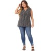 Agnes Orinda Women's Plus Size Spring Outfits Casual Floral Sleeveless Tank Tops - 3 of 4