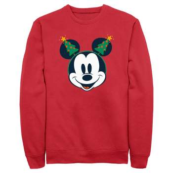 Men's Mickey & Friends Retro Christmas Tree Ears Sweatshirt