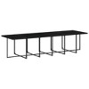 vidaXL 17-Piece Patio Dining Set with Cushions - Black Poly Rattan & Cream - 4 of 4