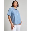 Jones New York Short Sleeve Button Front Top - 2 of 3