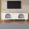 TV Stand For TVs Up To 78'', Entertainment Center with Cabinet, Media Console Table with Adjustable Shelves for Living Room, Bedroom and Office - 2 of 4