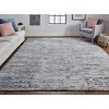 Conroe Modern Abstract Blue/Gray Area Rug - 2 of 4