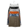 (3 pack) 6-Tier Pant & Skirt Hanger, Heavy Duty Chrome Metal, Space Saving, 1 Count - 4 of 4