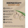 Lightweight Boho Dangle Earrings: 3-Layered Circle Design, Handmade & Vintage Style for Weddings - 4 of 4