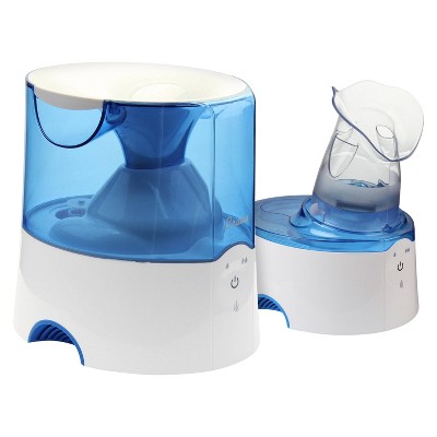 Crane 2-in-1 Warm Mist Steam Inhaler Humidifier - 0.5gal - Blue & White