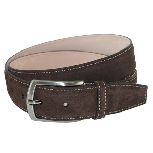 CrookhornDavis Men's Monza Suede Belt with Contrast Stitch - 1 of 3