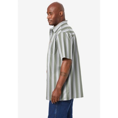 KingSize Striped Short-Sleeve Sport Shirt