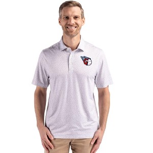 Cleveland Guardians Cutter & Buck Pike Eco Flora Print Recycled Mens Big & Tall Polo - 1 of 1