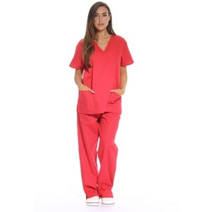 Just Love Women's Nursing Scrub Set - Six Pockets, V-Neck, Cargo Pant for Comfortable Workwear - 1 of 3