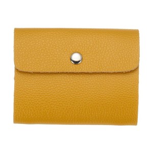 Unique Bargains Leather Slim ID Card Business Card Holder Wallets with 24 Slots 4" x 3" - 1 of 4