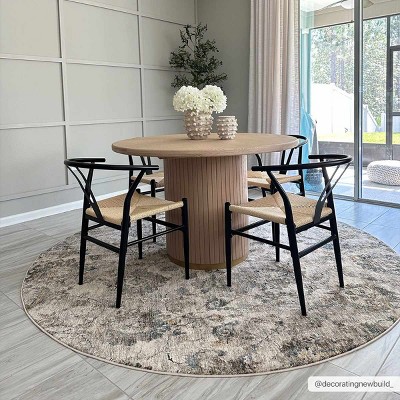 Hauteloom Morinville Teal Floral Rug
