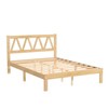 AEELLEEA Queen Size Bed Frame Strong Load Bearing Easy Assembly Minimalist Wood Platform Bed Frame for Home Bedroom - 2 of 4