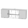 PAKASEPT 65.4" Laundry Wall Cabinet with Hanging Rods, Reversible Build-in Cabinet with Shelf Towers, for Bathroom, Bedroom, Garage - 2 of 4