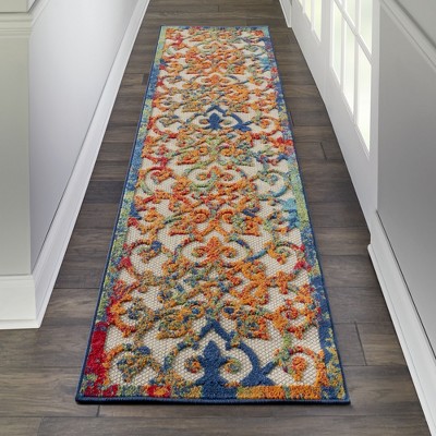 Sunny Sensation 5' x 7' Multicolor Geometric Synthetic Area Rug