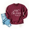 Simply Sage Market Yes I'm Cold Sweatshirt - 3 of 4