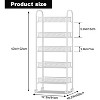 5-Tier Storage Cart,Multipurpose Vegetable Shelf with Handle,Slim Metal Storage Cart with Wheels,Narrow Mesh Basket for Kitchen,Bathroom,Living Room - 4 of 4
