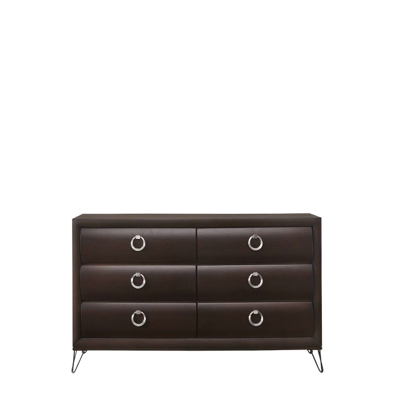 63&#34; Tablita Dresser Dark Merlot - Acme Furniture, 3 of 7